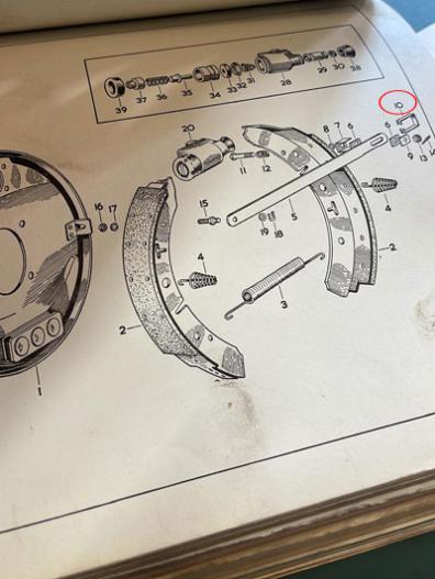 So basically item 10 was weak, it’s a clip that automatically adjusts the brakes, yes, even back then.
