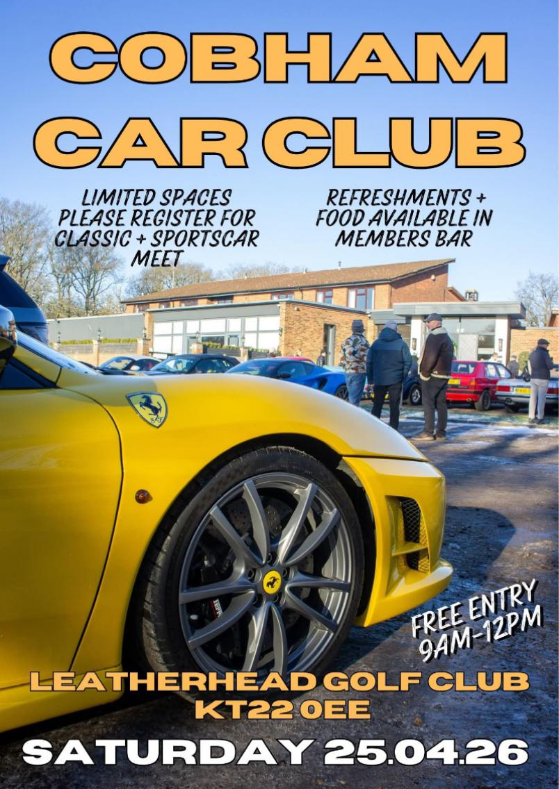 Classic and Sports Car Meet at Leatherhead Golf Club